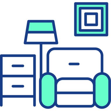 oturma odası mobilya simgesi