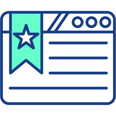 Sertifika simgesi, vektör illüstrasyon tasarımı