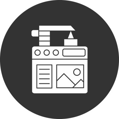 seo modern simgesinin vektör illüstrasyonu