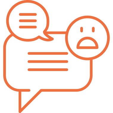 Geri bildirim. Web simgesi basit illüstrasyon