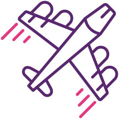 Uçak. Web simgesi basit illüstrasyon