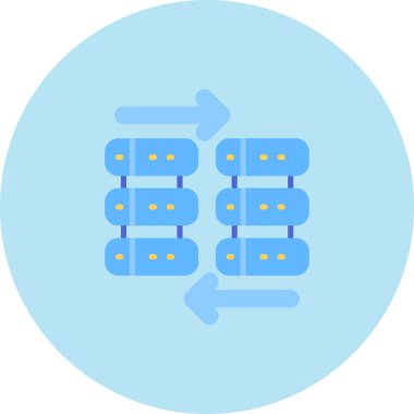 Sunucu. Web simgesi basit illüstrasyon