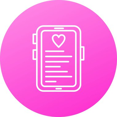 Cep telefonu simgesinin vektör illüstrasyonu