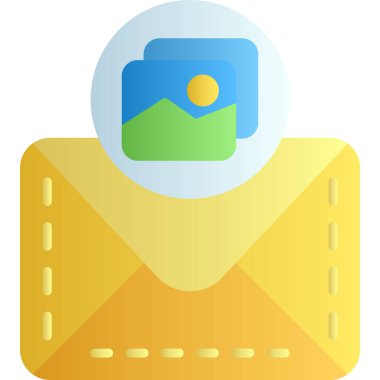 E- posta simgesi vektör illüstrasyonu