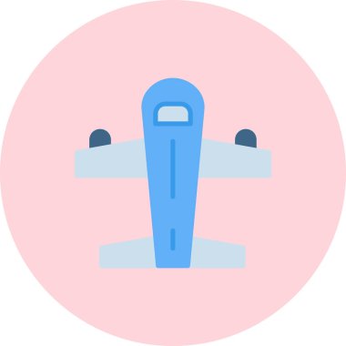 Uçak. Web simgesi basit illüstrasyon