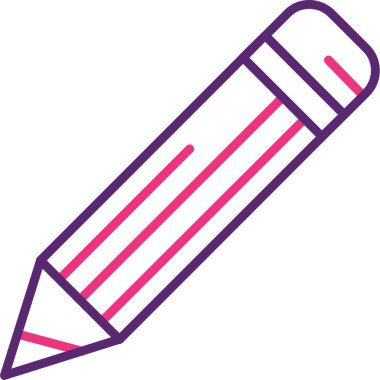 Kalem. Web simgesi basit illüstrasyon