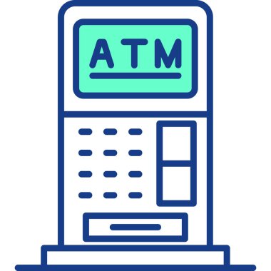 - Makine. Web simgesi basit illüstrasyon