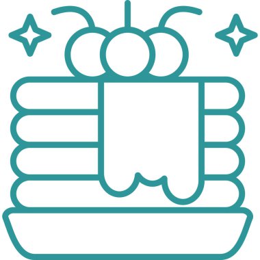 Bir hediye kutusu simgesinin vektör çizimi