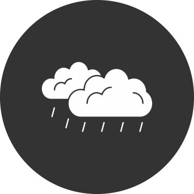 Beyaz arkaplanda hava durumu simgesinin vektör çizimi