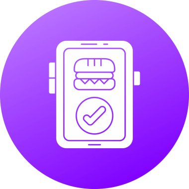 Gıda simgesinin vektör illüstrasyonu