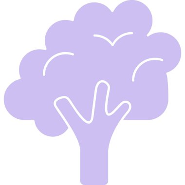 ağaç simgesi, vektör illüstrasyonu