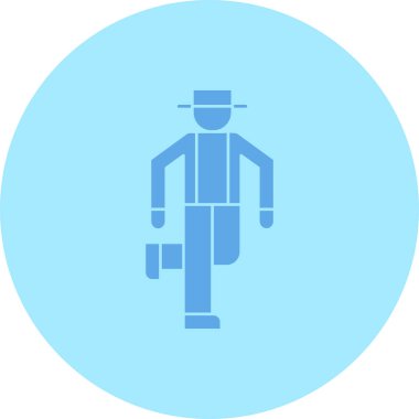 İş adamı. Web simgesi basit tasarım