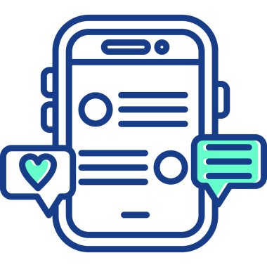 chat ileti simgesi modern tasarım