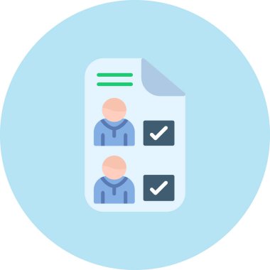 Bir belge simgesinin vektör illüstrasyonu