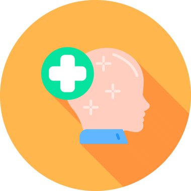 Baş simge vektör çizim