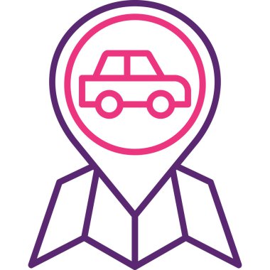 konum. Web simgesi basit illüstrasyon