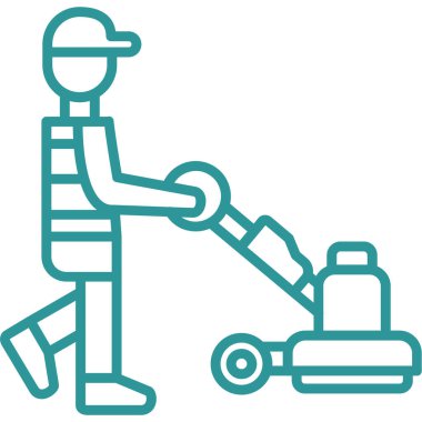 Elektrikli süpürge. Basit resimleme