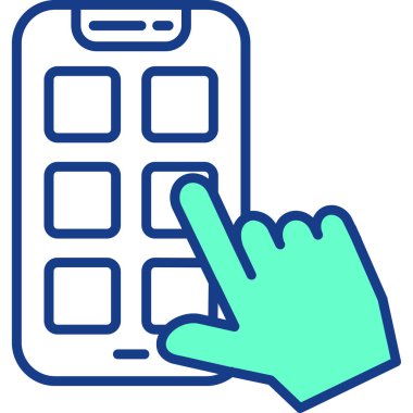 - Telefon. Web simgesi basit illüstrasyon