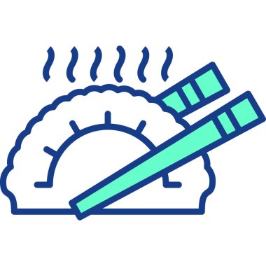 Klima renk ikonu vektör illüstrasyonu