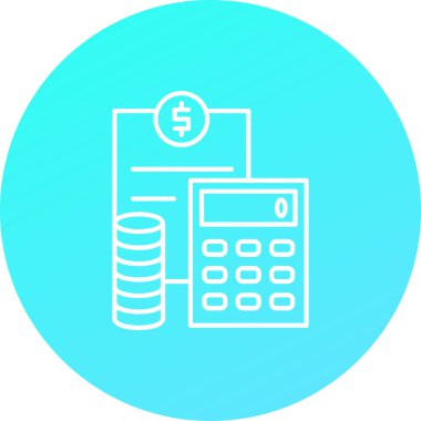 vektör hesap makinesi düz biçim simgesi