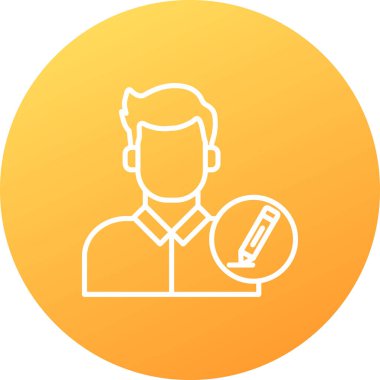 Mikrofonlu bir adamın vektör çizimi