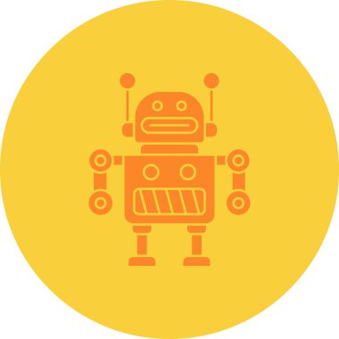 Robot simgesi, vektör çizimi