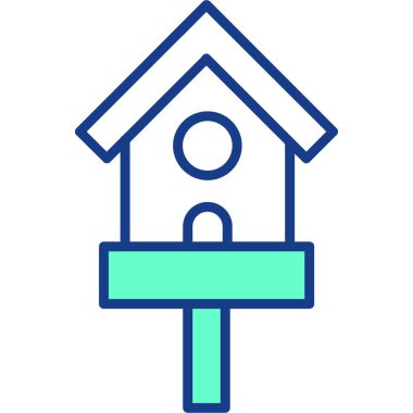 Ev simgesinin vektör illüstrasyonu