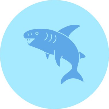 Köpekbalığı. Web simgesi basit illüstrasyon