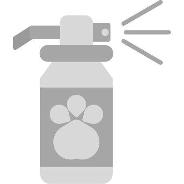 köpek spreyi simgesi, vektör illüstrasyonu