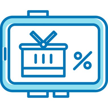Bir takvim simgesinin vektör illüstrasyonu