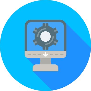 bilgisayar ayarı vektör resimleme tasarımı