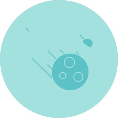 Uzay roketi. Web simgesi basit illüstrasyon