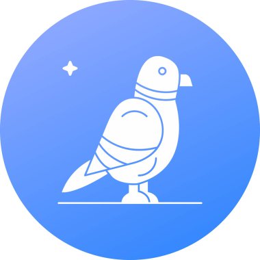 kuş simgesi, vektör illüstrasyonu