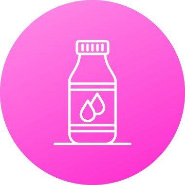 Gaz şişesi yağ simgesinin vektör illüstrasyonu