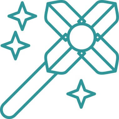 sihirli değnek vektör çizim