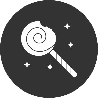 Şeker ikonu vektör illüstrasyonu