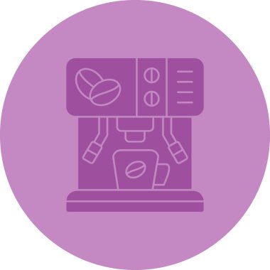 kahve makinesi ikon vektör illüstrasyonu