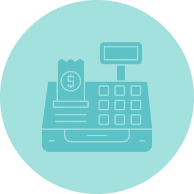 İş ve finans simgesinin vektör illüstrasyonu