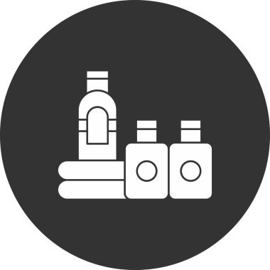 Güzellik ve moda simgesinin vektör çizimi