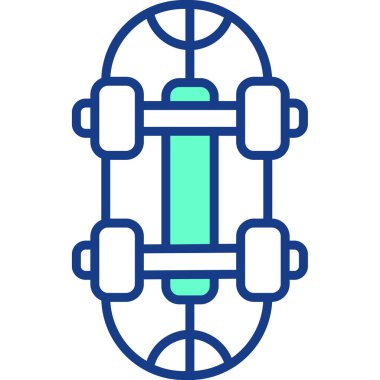 Gaz maskesi simgesi. Taslak gaz maskesi vektör rengi düz izole