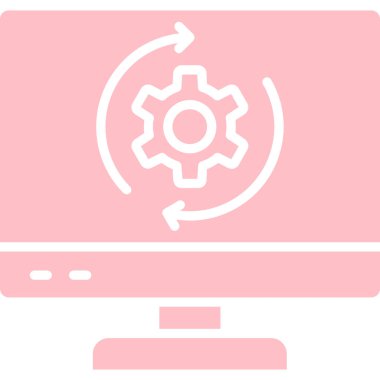 Ayarlar modern simge, vektör illüstrasyonu