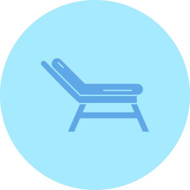 Sandalye simgesinin vektör illüstrasyonu