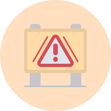 uyarı simgesi vektör illüstrasyonu