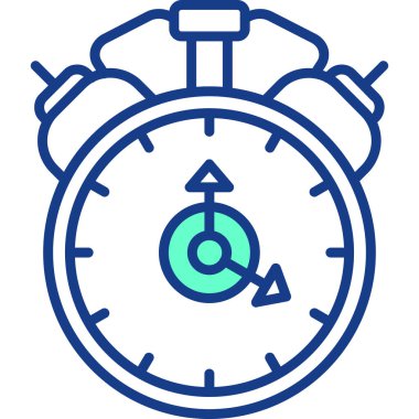 saat simgesini ana hatlar biçiminde izle