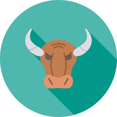 inek simgesi vektör illüstrasyonu