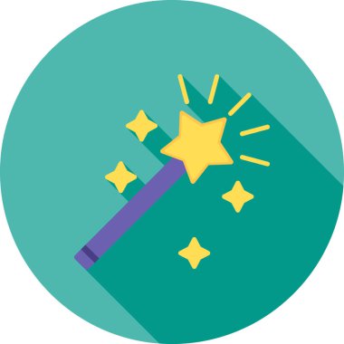 Bir yıldız simgesinin vektör illüstrasyonu