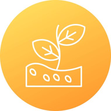 Bir bitkinin vektör illüstrasyonu