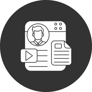 Modern simgenin vektör illüstrasyon simgesi