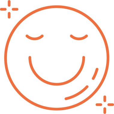 Gülümse. Web simgesi basit illüstrasyon