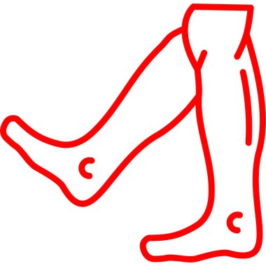 bacak ikonu vektör illüstrasyonu